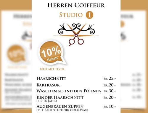 Herren Coiffeur Studio 1 – Flyer